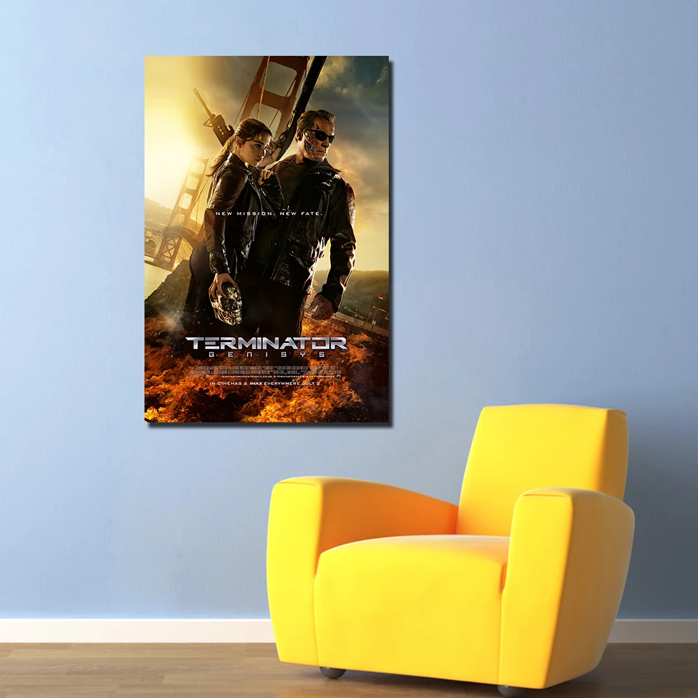 Терминатор Genisys постер фильма холст печать картины для домашнего декора