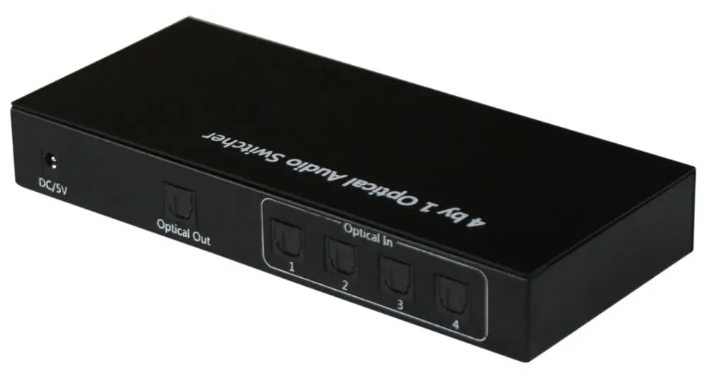 Аудио переключатель TOSLINK S/PDIF с 4 цифровыми портами и пультом дистанционного