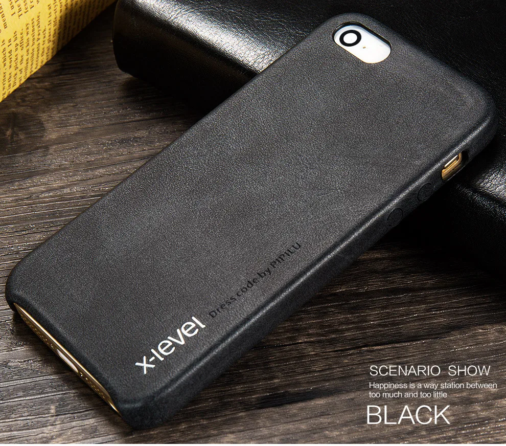 X-Level ретро кожаный чехол для iPhone 5 5S SE роскошный бизнес винтажный Чехол для iPhone 5 Чехол