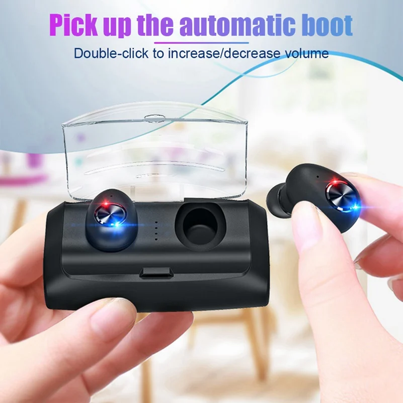 Беспроводные Bluetooth наушники 5 0 Спортивная гарнитура игровая с микрофоном стерео