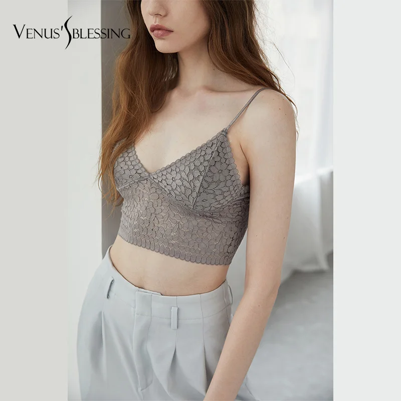 Free shipping Fashion Women Bralette Thin Bra Female Tops Lace Chest Shirt Top Sexy New Underwear Bras For Women BH