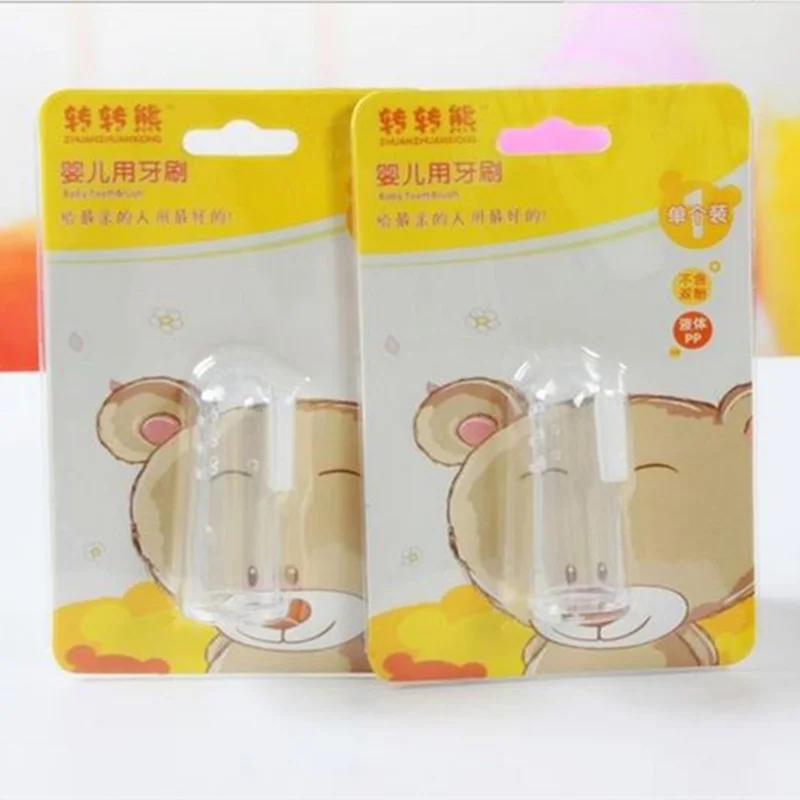 Детский продукт детская зубная щетка мягкая безопасная силиконовая для обучения
