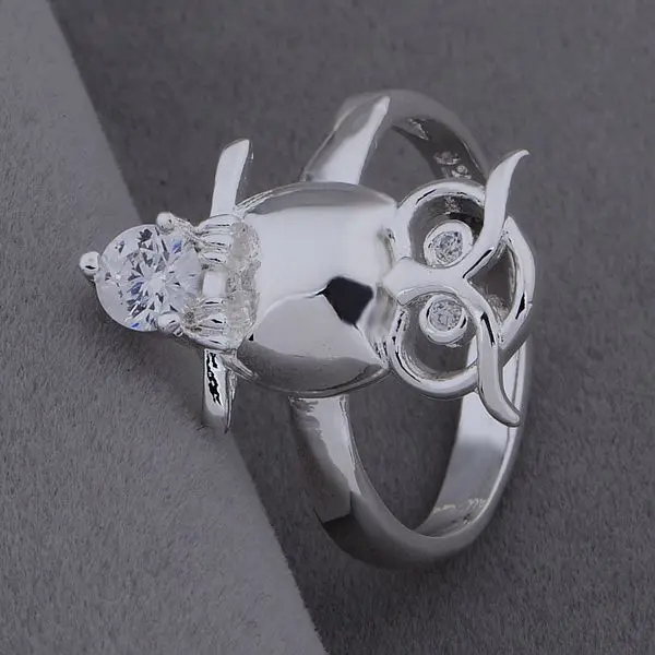 AR504 красивое серебряное кольцо 925 серебряные модные ювелирные изделия Сова/aulajlsa