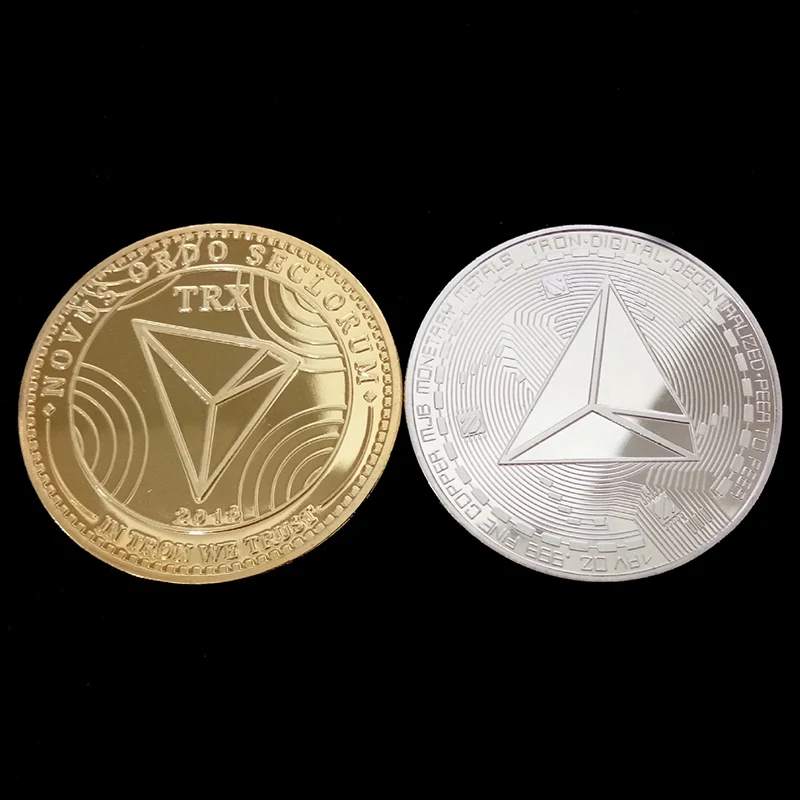 Новые коллекционные коллекторы серебро/золото монета TRX физический не монеты иностранных валют Виртуальная Биткойн коллекция Искусство Подарки