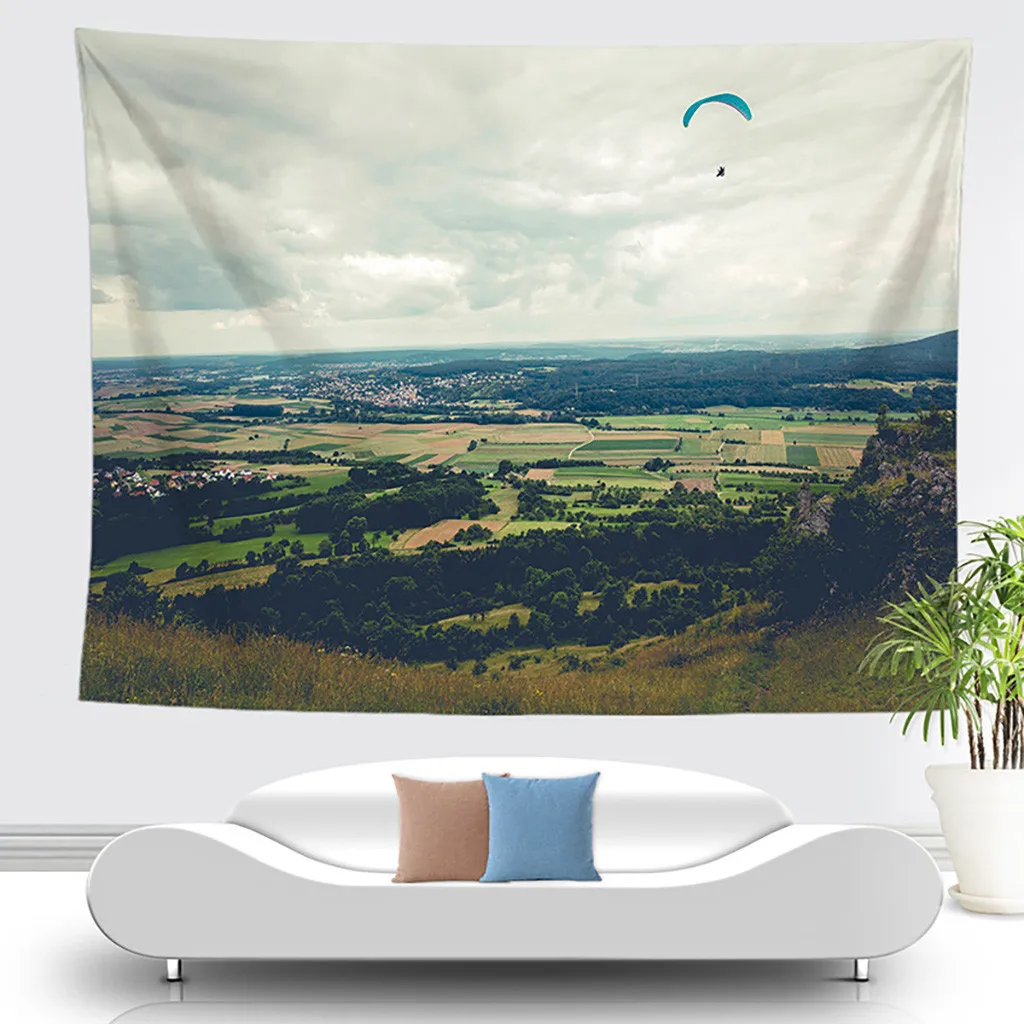 Гобелен настенный художественный декоративный волоконный пейзаж сцена домашний