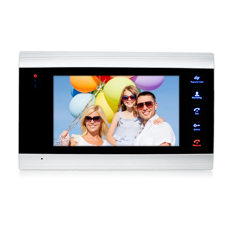 JERUAN 720P AHD HD Обнаружение движения 7 дюймов видеодомофон разблокировка домофон