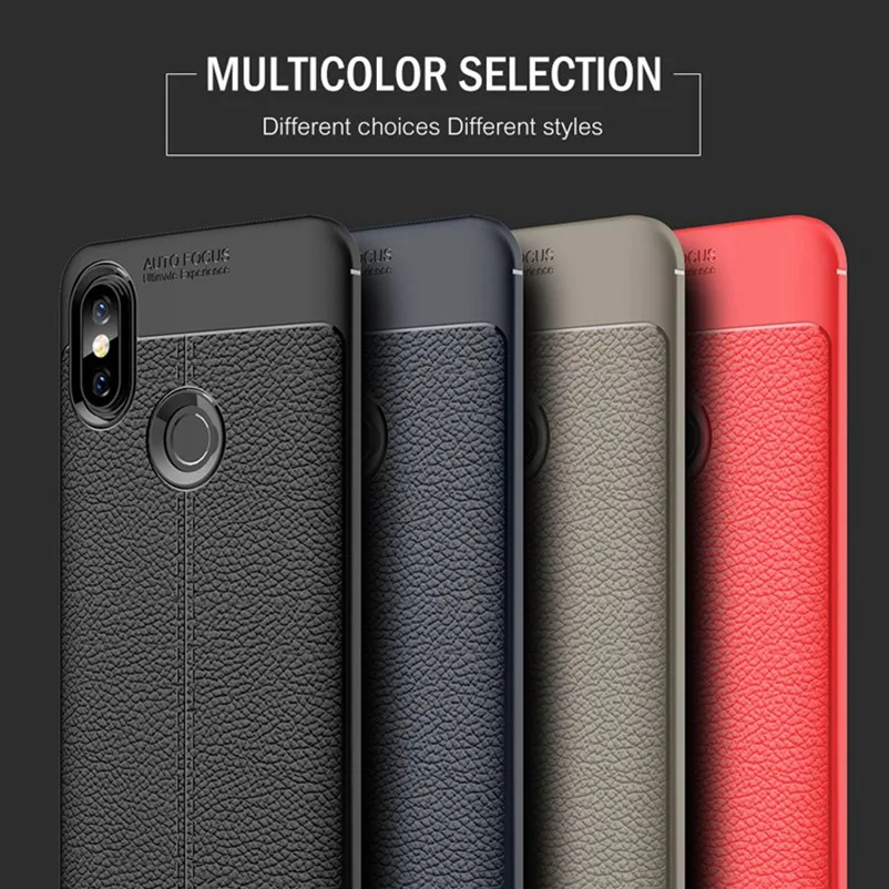 Xiomi Case For Xiaomi Mi A2 6X Litchi Leather Luxury Cover Redmi Note 5 Plus 5A 6 6A Pro 4A 4X 8 SE A1 Coque |