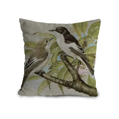 Новый Классический 45x45 см Lovebirds дизайн любящая пара попугай диван наволочка для
