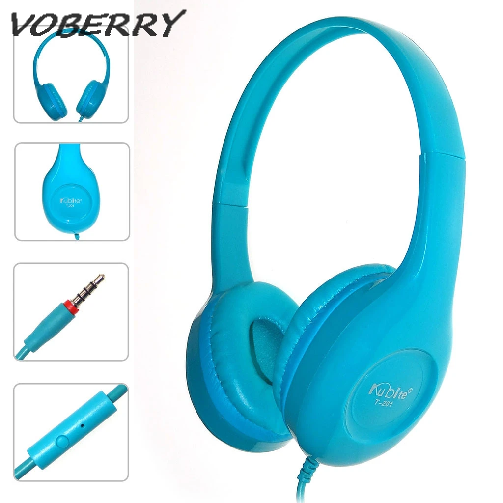 Проводные Игровые наушники VOBERRY 3 5 мм складные проводные с микрофоном для детей