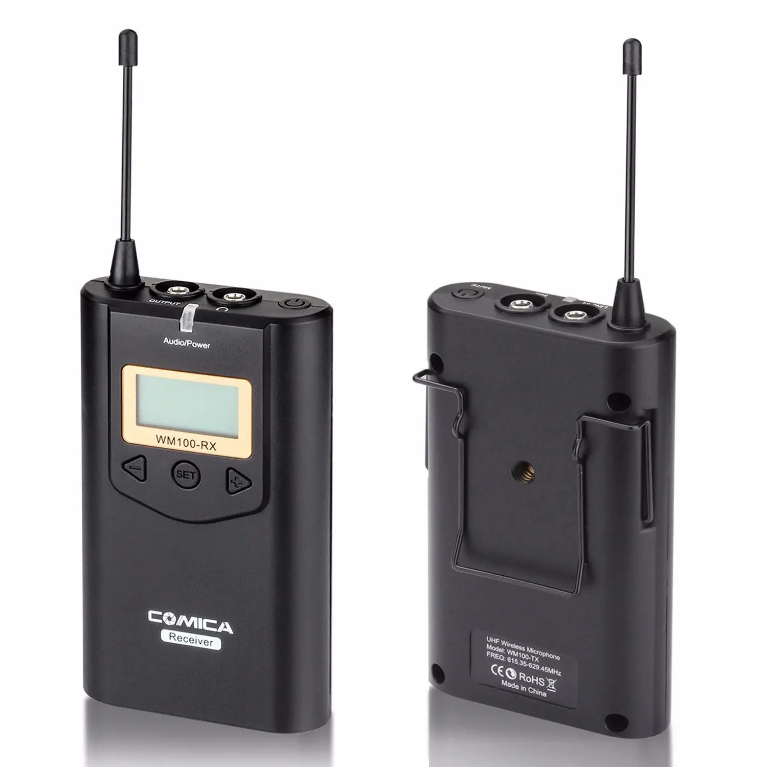 Comica CVM-WM100 UHF 48 каналов беспроводные ПЕТЛИЧНЫЕ микрофон в комплекте для камеры |
