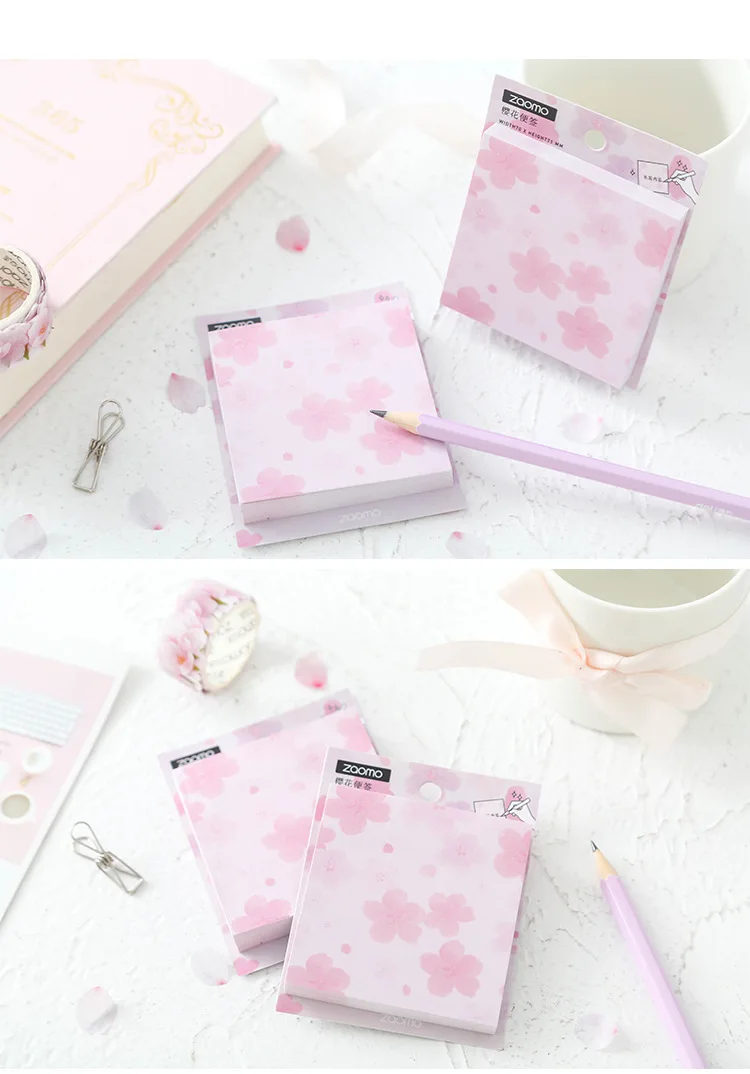 16 шт./лот оригинальность Maiden сердце Сакура memo pad N раз Sticky Notes Эсколар Papelaria школы питания наклейка-закладка