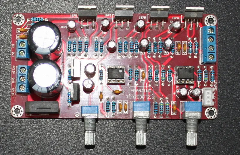 2.1 channel TDA2030A amplifier board Using original and NE5532. | Электроника
