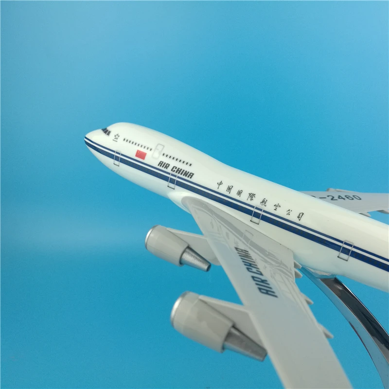 Модель самолета Боинг 747 из смолы 32 см подарок авиаперевозке авиакомпании China