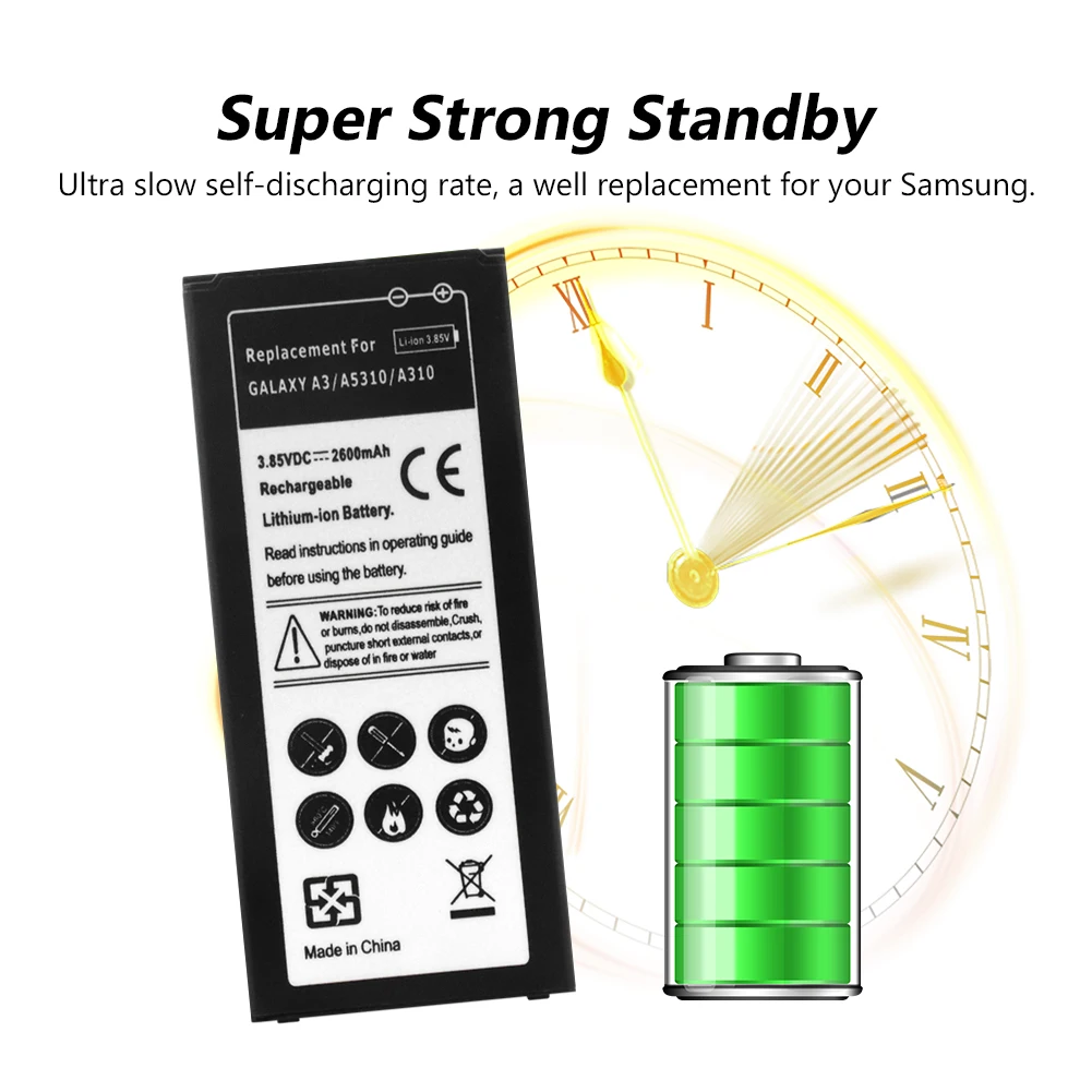 Сменная батарея для телефона аккумулятор Samsung GALAXY A3 2016 Edition A310 A5310A A310F A310M A310Y A310F/DS