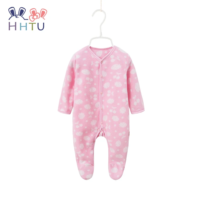 Style 3 HHTU/Детские комбинезоны для новорожденных мальчиков и девочек; сезон зима-осень; Теплая Флисовая одежда; Одежда для маленьких девочек с героями мультфильмов; Детский комбинезон; Пижама - Цвет: Style 3