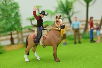 ПВХ фигурка модель женщина Всадник Лошадь Игрушка|Игровые фигурки и