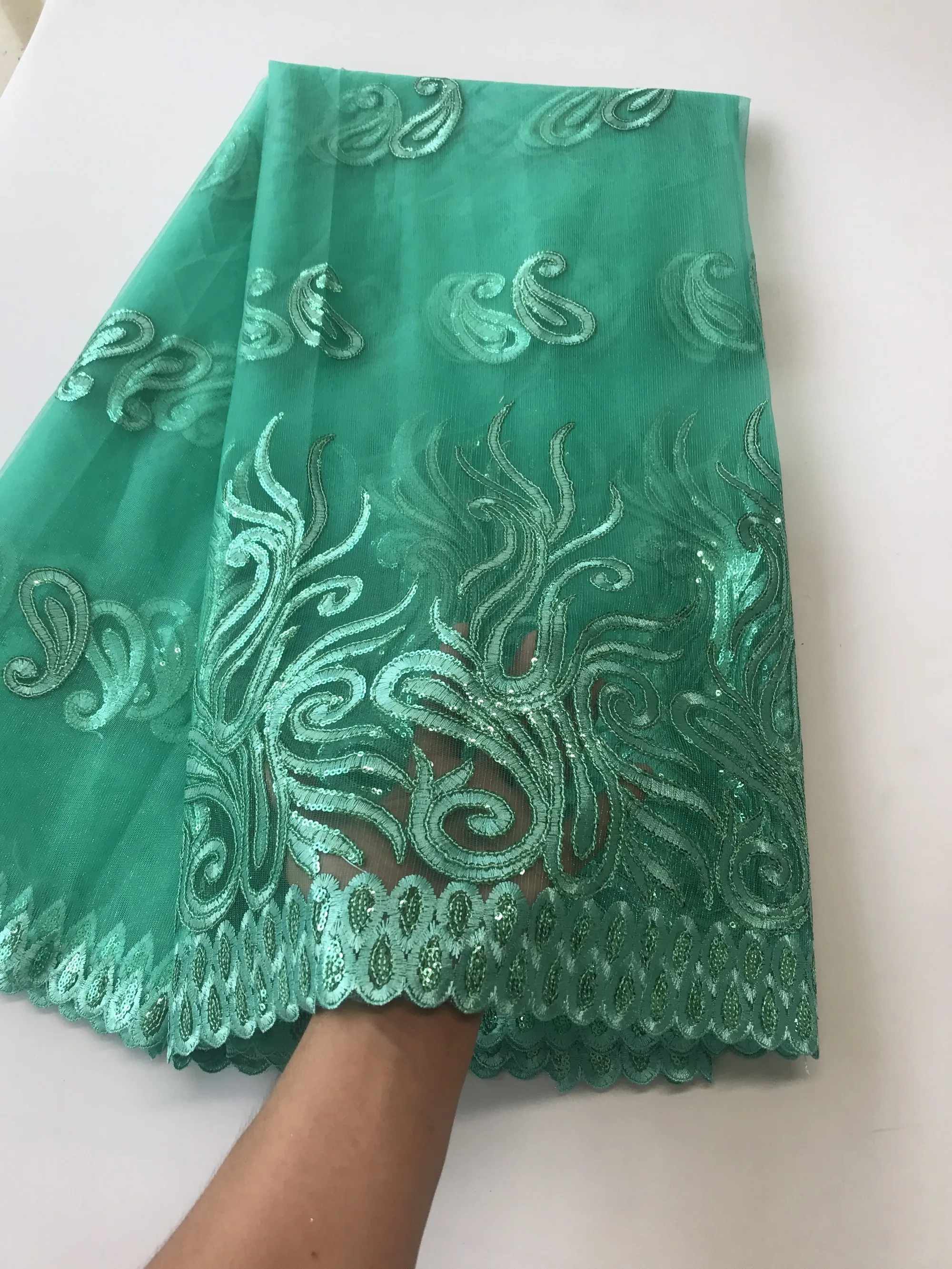 

Бесплатная доставка красивая африканская нигерийская кружевная ткань с блестками для вечерние ринки и свадебного платья французская сетч...