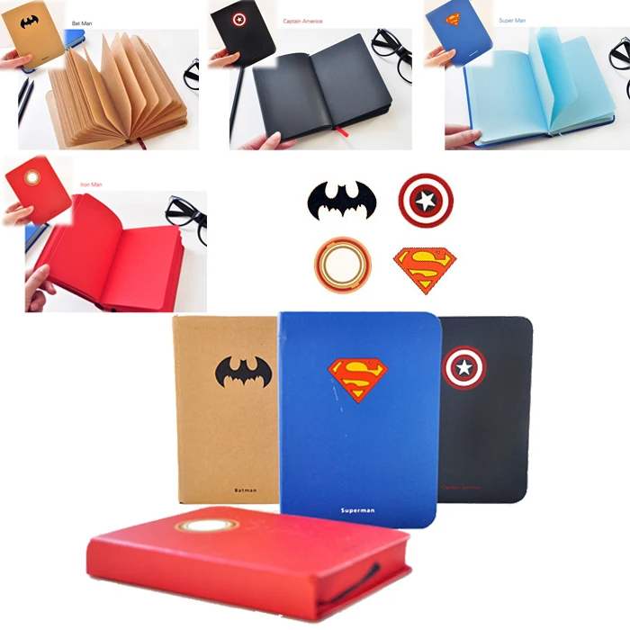 4 вида креативных блокнотов серии &quotсделай сам&quot &quotСупермен&quot &quotДневник&quot