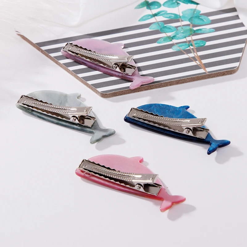 New Baby Cute Colorful Acrylic Cartoon Whale Hairpins Girls Lovely Hair Clips Headbands Barrettes Headwear Kids Accessories |