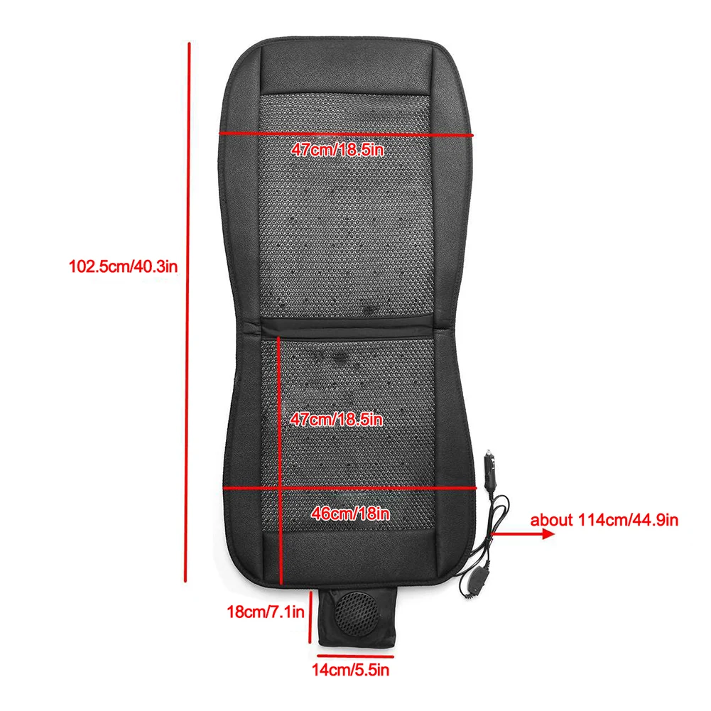 

12V Cooling Car Seat Cushion Summer Breathable Fan Cushion Cooling Cushion Free Ship Hot Selling Brand New