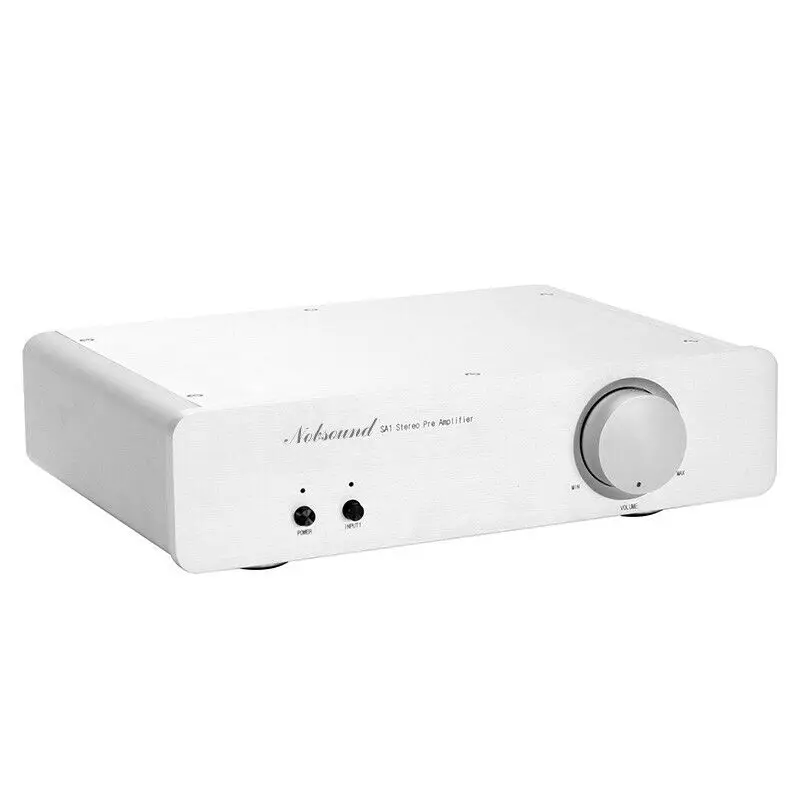 Nobsound HiFi стерео 2-в-1-OUT предусилитель алюминиевого серебристого домашнего аудио