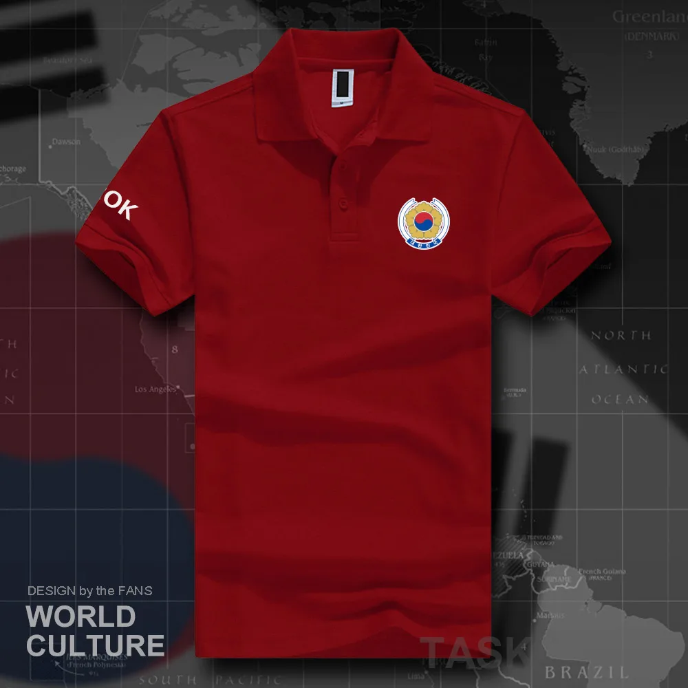 Рубашки-поло с короткими рукавами для мужчин белые бренды принтом стран
