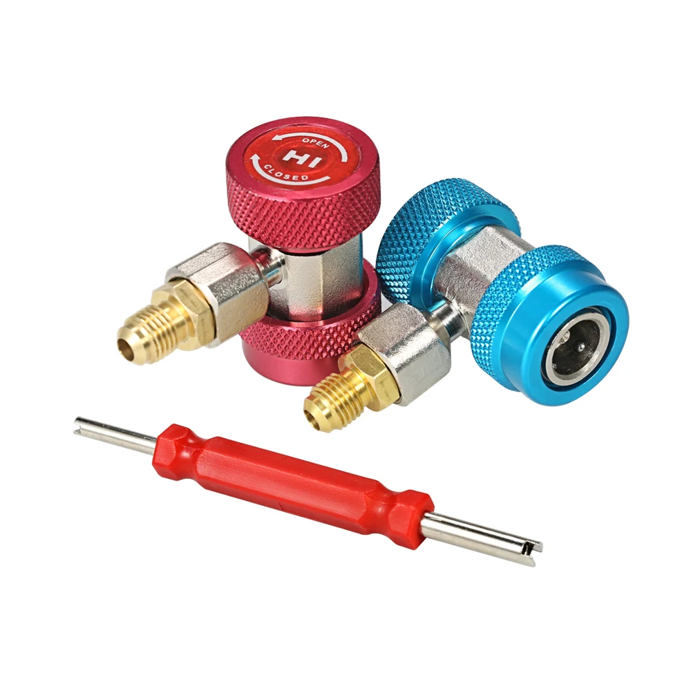 3 шт. пара Высокий Низкий разъем адаптера R134A AC кондиционер регулируемая быстрая