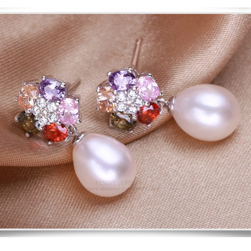 FENASY ювелирные наборы из стерлингового серебра 925 пробы богемный рубин подвеска