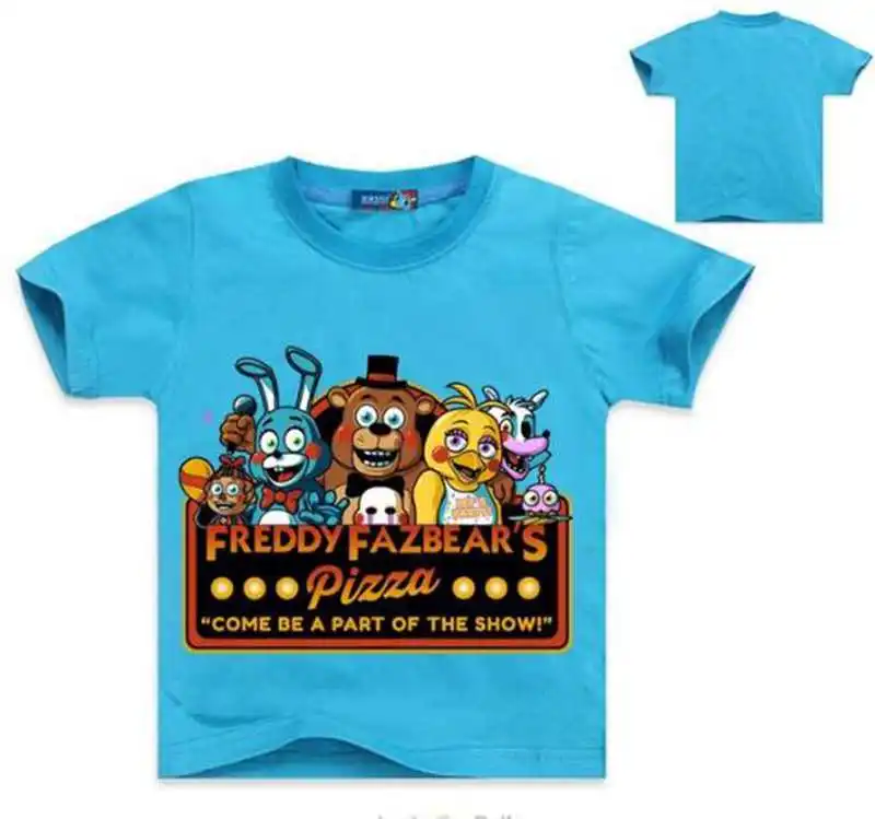 Новая детская футболка с принтом «пять ночей с героями мультфильмов» fnaf/детская одежда для мальчиков летняя одежда с короткими рукавами для малышей футболка для мальчиков для детей возрастом от 2 до 12 лет