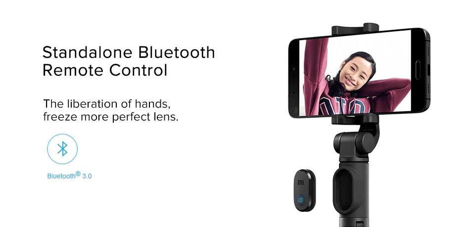 Xiaomi Mi Штатив для селфи с Bluetooth, беспроводной пульт дистанционного управления, вращающийся на 360 градусов кронштейн для телефона IOS Android