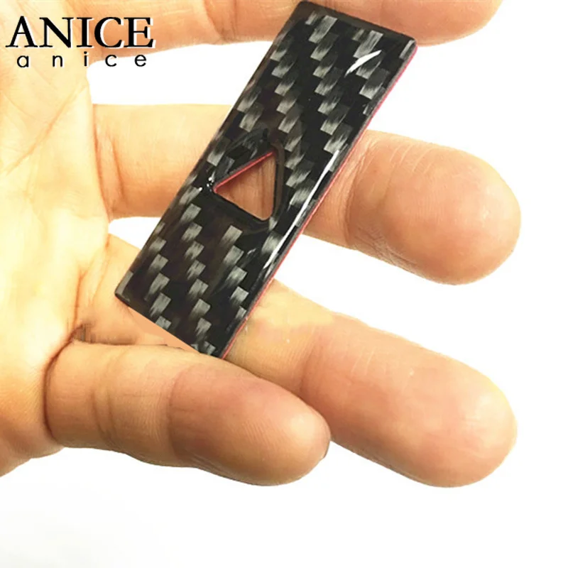 

fit For mazda CX-8 CX8 2017-2018 Real Carbon Fiber Center Control Safety warning button trim