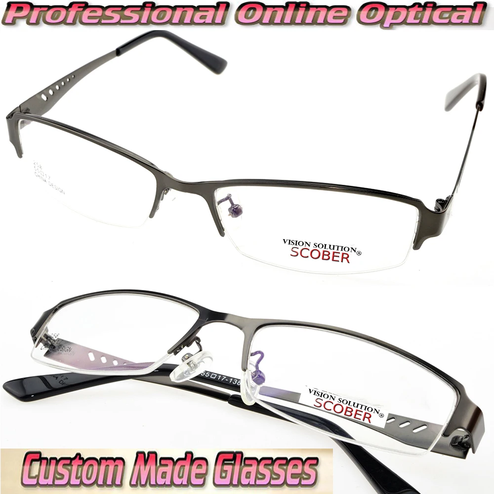 Новинка 2019 очки Gafas Полуободковые полые оправы для очков оптические линзы на