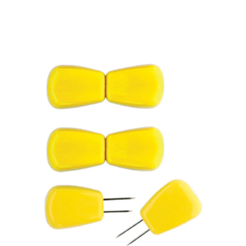 Новый 6 шт. Нержавеющая сталь кукурузы держатель кукуруза Вилки барбекю