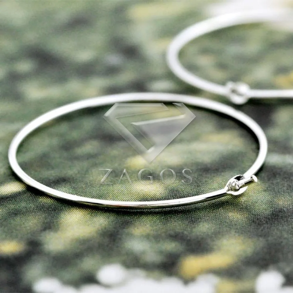 40 шт. круглые серьги кольца из серебристой стали 25x25x0 8 мм|earrings components findings|earring