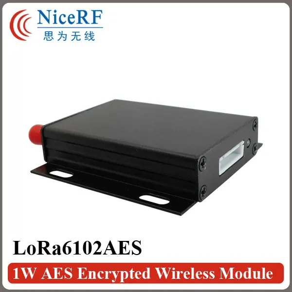 2 шт. Lora6102 AES 1W 30dBm 8 км зашифрованный беспроводной модуль передачи данных 433 470 868 915