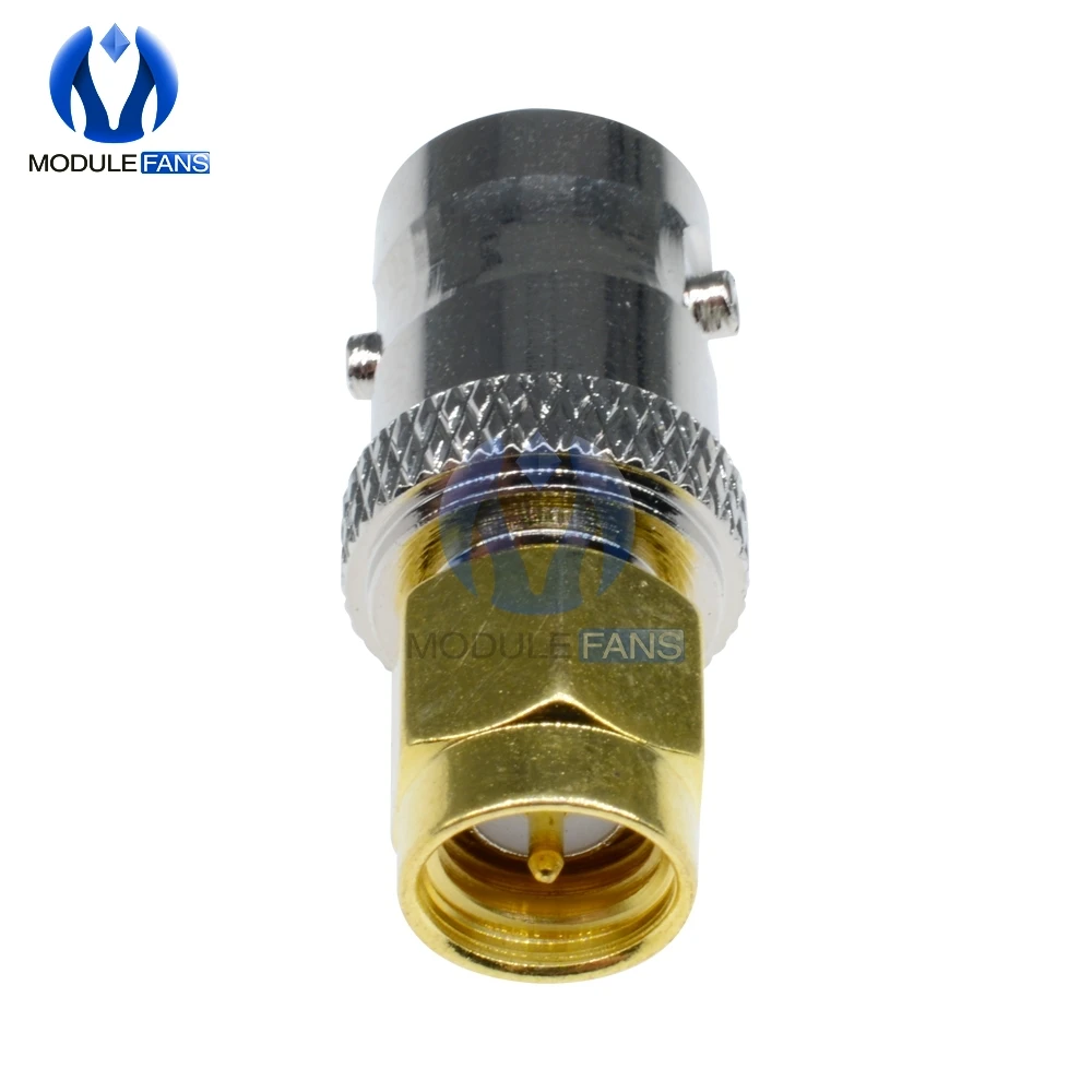 2 шт. DIY адаптер RF коаксиальный SMA штекер для BNC Female M/F радио антенна контактор