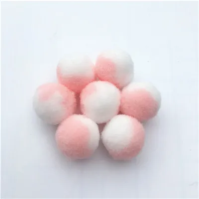 Градиент Цвет помпонами 15 мм 20 мм Игла DIY рукоделие мини Pom с меховым помпоном для ручной работы аксессуары DIY рукоделия 20g - Цвет: C16C3