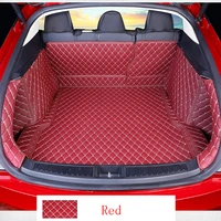 red colour full surround waterproof non slip rear trunk boot liner cover for tesla model s 14 2018