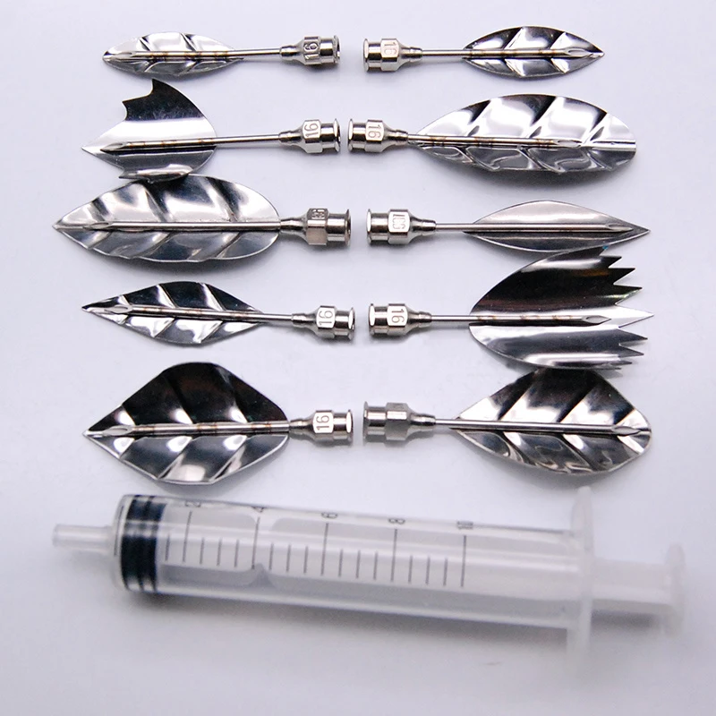 10 Gelatin Art needles in each set+1pc Needle Tube Gelatin Art Needles Tools Gracilaria Jelly 3D Pudding Cake Tool