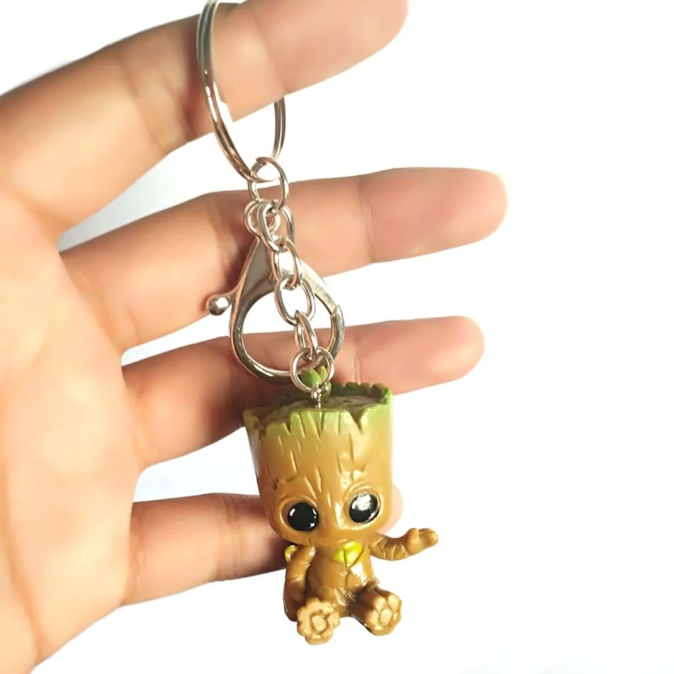 4 шт. мини-брелок с деревом для ключей игрушки стражи Галактики детский брелок