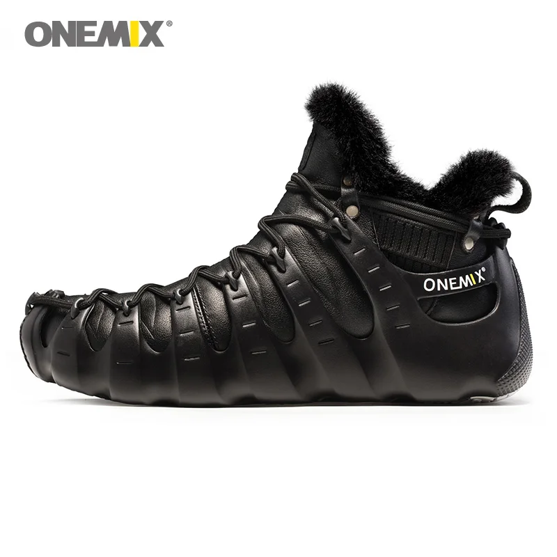 

ONEMIX Men Roma Winter Boots Women Luxury All Match Sports Outdoor Fitness Running Shoes Warm Trends Trainers Walking Sneakers