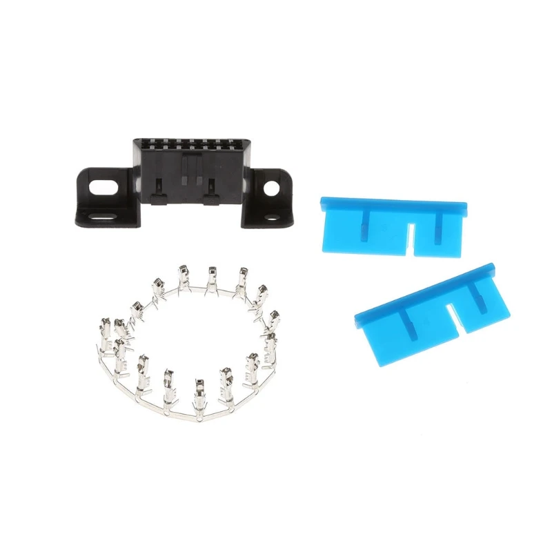 16pin obd2 разъем OBD2 16Pin женский угловой OBD гнездо для провода "Мама" obd ii адаптер