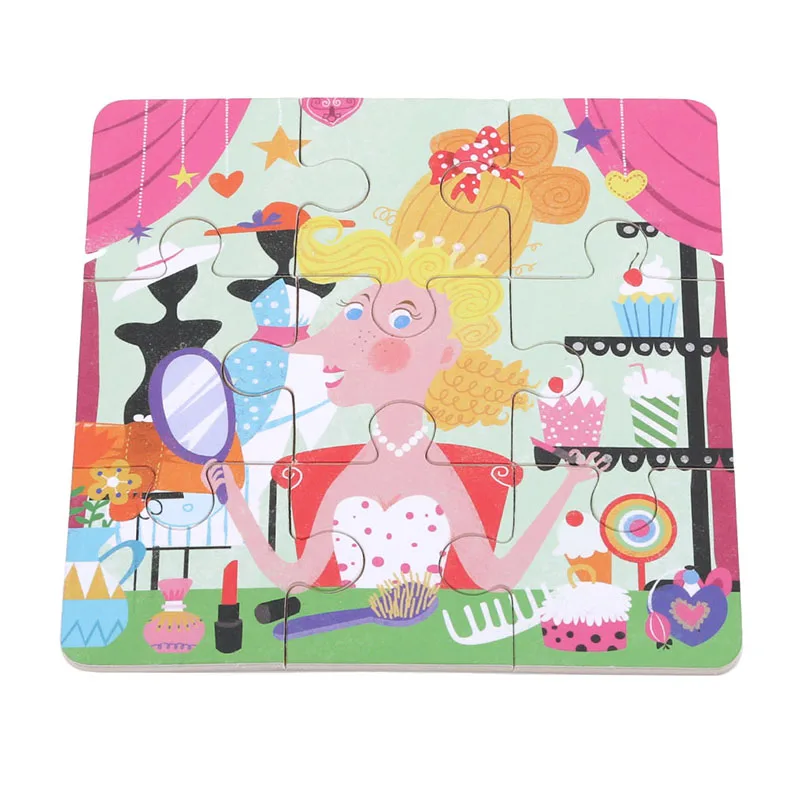 

multi-style Puzzle Games Wooden Toys For Children Kids Cartoon Jigsaw Puzzle Montessori Learning Education Toys Gifts