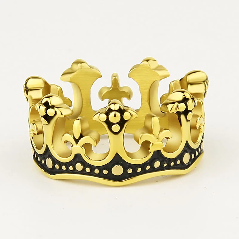 Valily Jewelryl кольцо с короной Королевская корона обручальные кольца Рыцарь Флер де Лис крест Винтажное кольцо для женщин