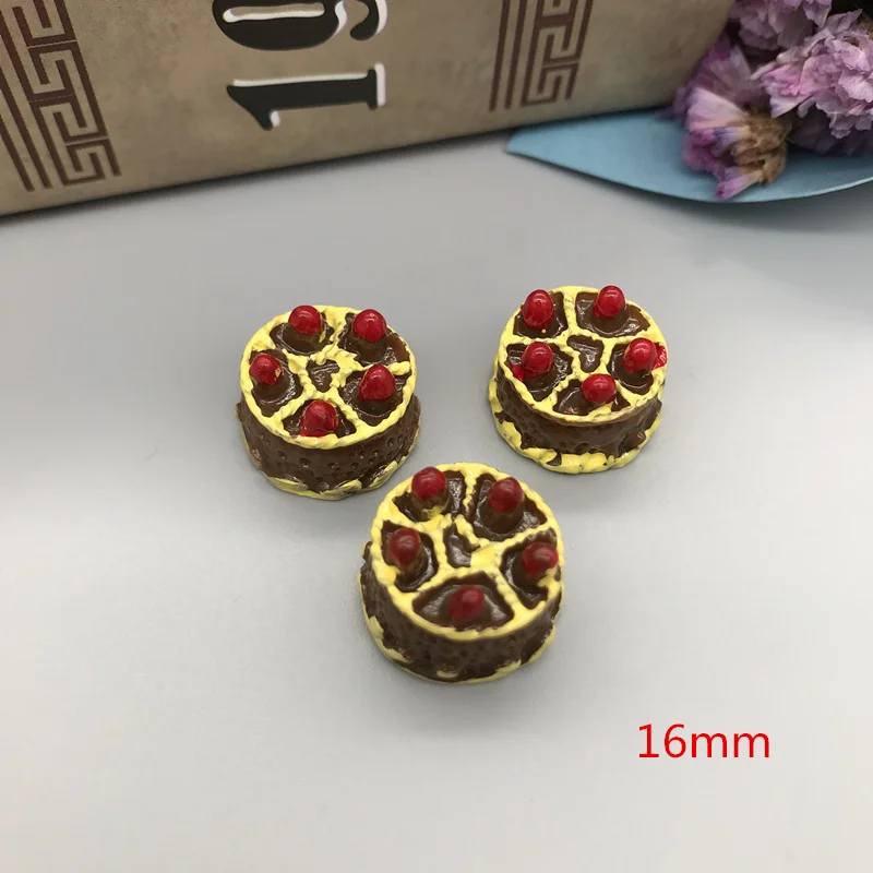as picture Кавайный клубничный торт. Смола моделирование пищи Flatback кабошон для украшения телефона, ремесла делая DIY - Цвет: as picture