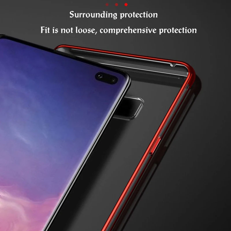 Для Smausng Galaxy S10 силиконовый тонкий чехол для телефона из ТПУ Samsung Роскошный