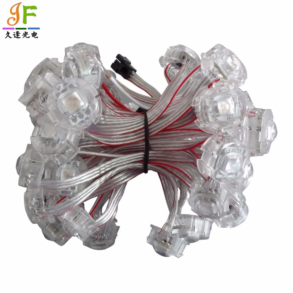 200 шт. 5050 RGB SMD1 светодиодный 20 мм WS2811 D20C пикселей светодиодный модуль светильник в силиконовое покрытие DC5V вход RGB Полноцветный светодиодный пиксель IP65