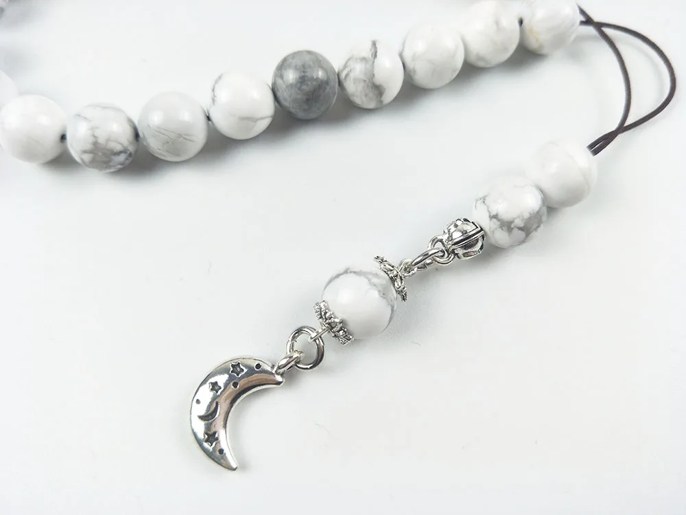 10 мм Белый howlite мусульманский молитвенный бисер исламский Tasbih Бог молитва Tesbih