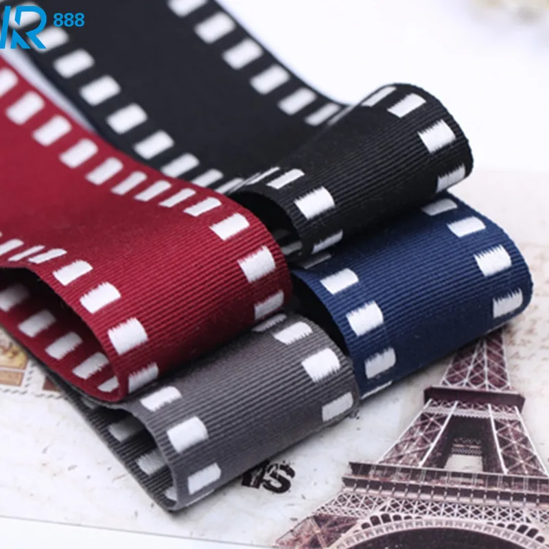 Репсовые ленты в горошек 40 мм/4 см|handmade tape|ribbon diyrib ribbon |