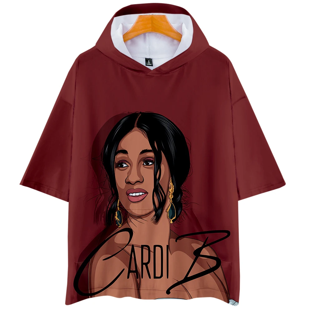 Футболка с коротким рукавом Cardi B модная футболка 3D принтом крутая дышащая